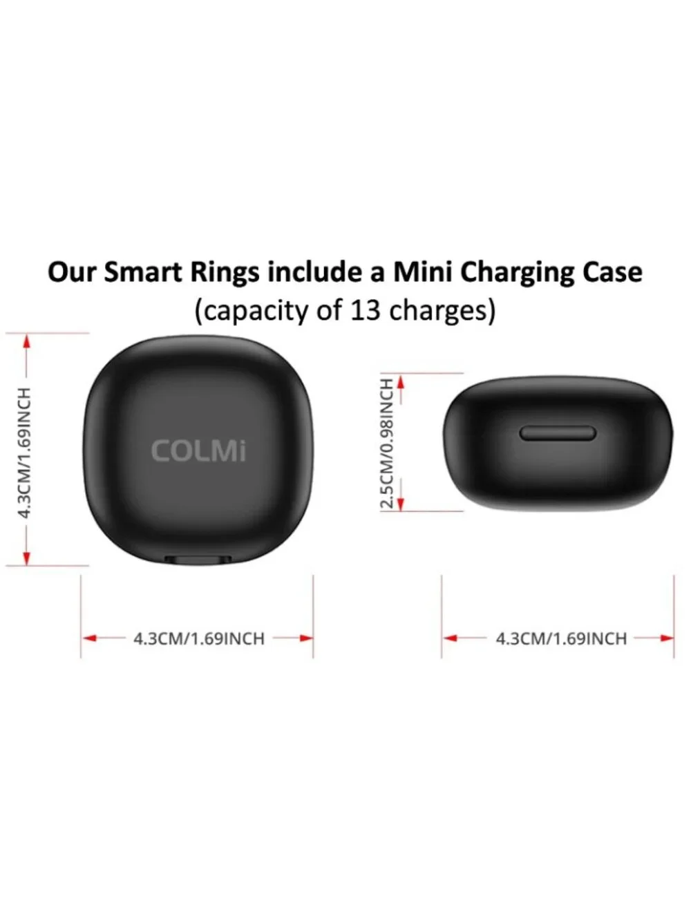 COLMI R10 Smart Ring with Charging Case Health Fitness Tracker Heart Rate Sleep